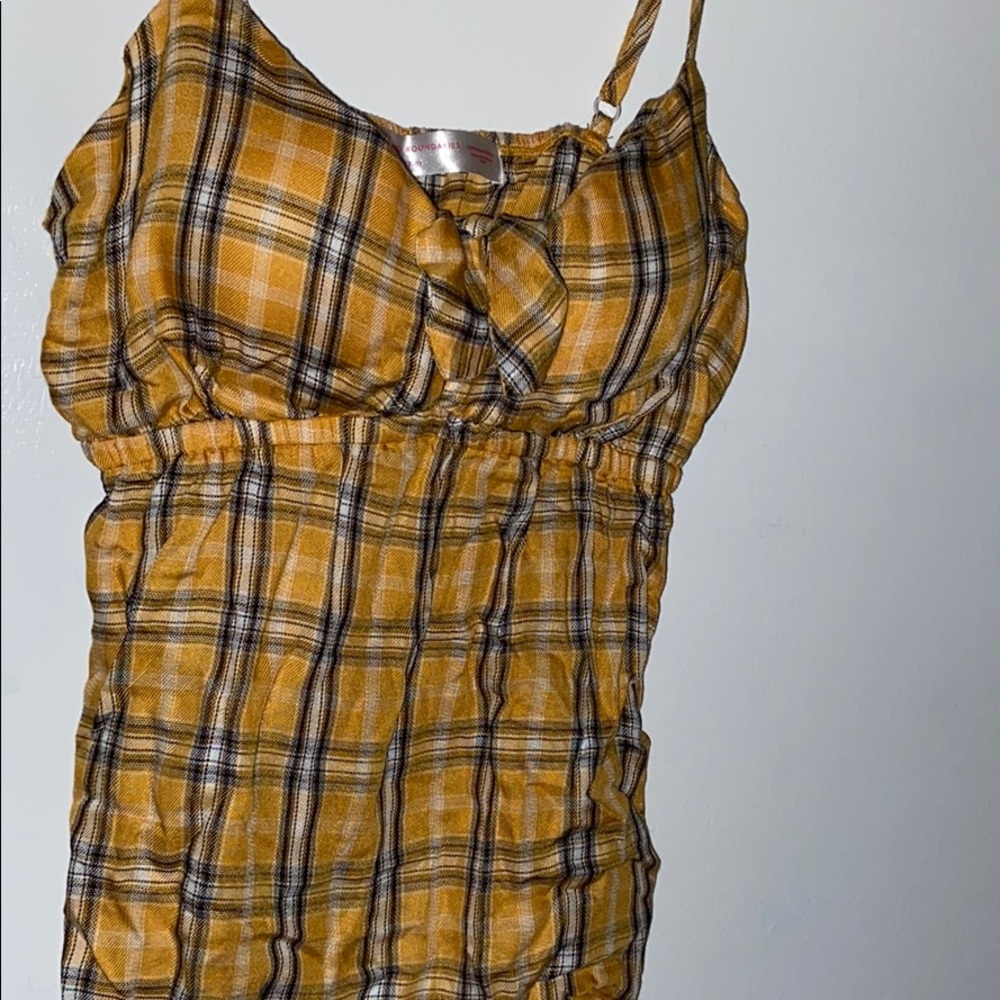 yellow plaid shirt
